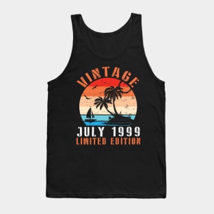 Vintage July 1999 Ltd Edition Happy Birthday Daddy Mom Uncle Brother Husband Cousin Son 21 Years Old Tank Top